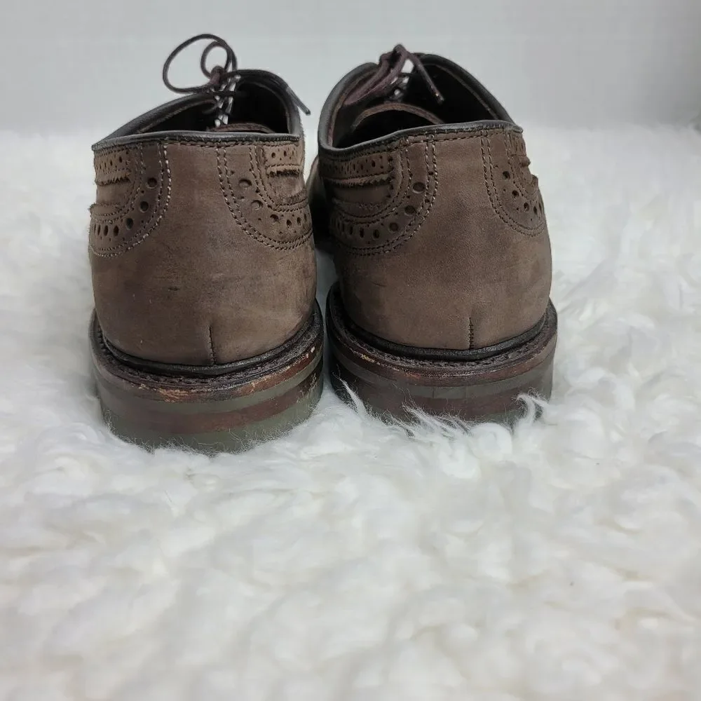 Allen Edmonds Strandmok Mens Size 8 D  Brown Nubuck Suede Dainite Rubber Sole